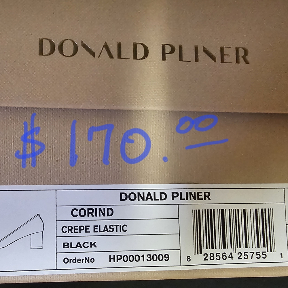 Donald J. Pliner Black Heels Elegant Design